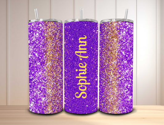 Purple & Gold with name